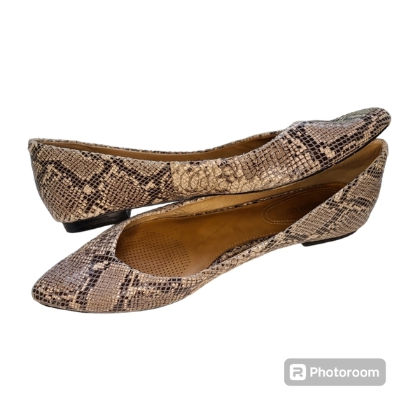 Corso Como Womens Gray Python Embossed Snake Print Flats Ballet Shoes Size 9.5 - Picture 9 of 12
